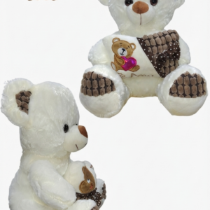 OSO CON ALMOHADA Y CORAZÓN 30 CM