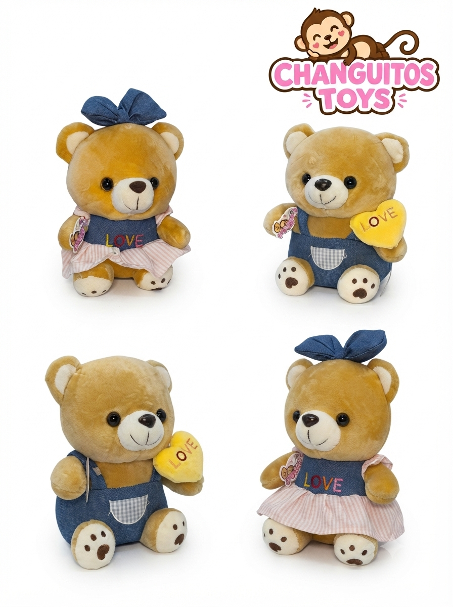 OSOS OVEROL Y VESTIDO 21CM