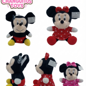 PERSONAJE MINNIE MICKEY 20 CM CON CHUPA