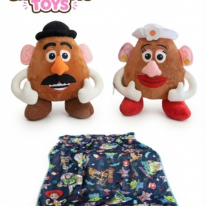 PERSONAJE SEÑOR Y SEÑORA PAPA CON COBIJA