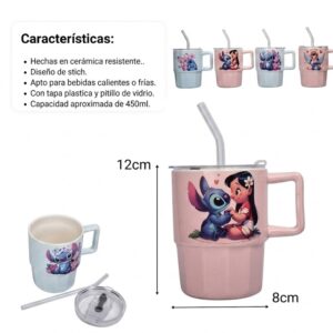 POCILLO CERAMICA PESONAJE