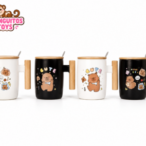POCILLO CON TAPA CAPIBARA 450 ML