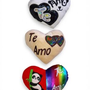 CORAZON EN PELUCHE 22 CM PQTE X 6
