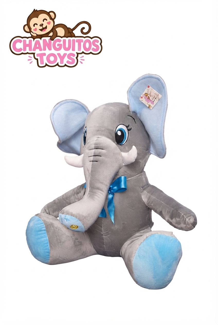 ELEFANTE GRIS GRANDE 50 CM