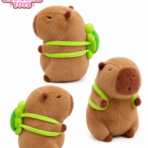 PERSONAJE CAPIBARA 20 CM CON TORTUGA