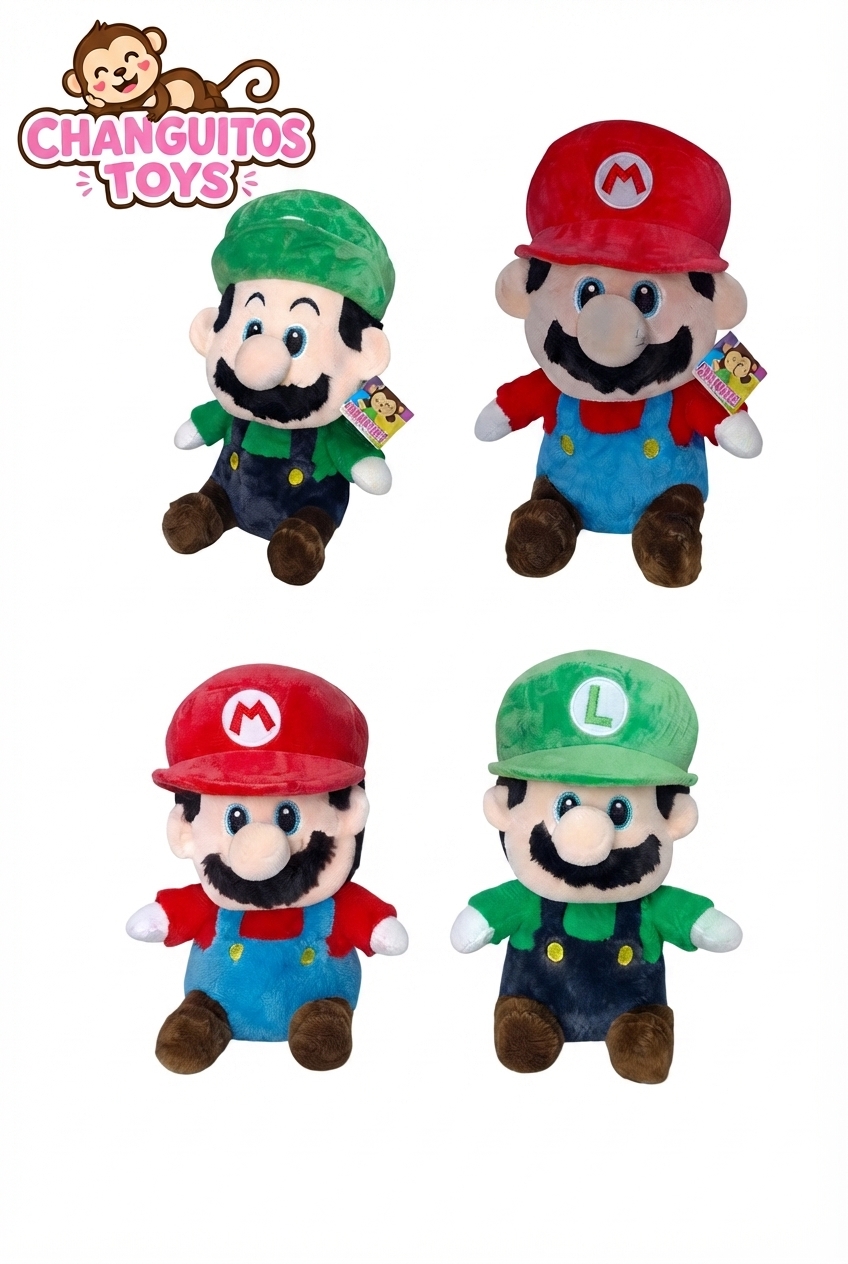 PERSONAJE MARIO Y LUIGI 25 CM